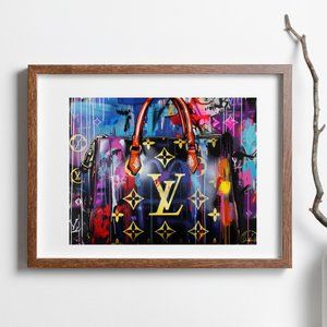 Designer Art, Luxury Fashion Print 14x11 Luxury Bag By the Artist Denardai